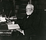 Andrew Carnegie at his desk