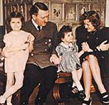 Hitler with Eva Braun and children