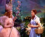 Dorothy and the Good Fairy in the Wizard of Oz