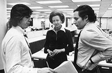 Katharine Graham with Reporters
