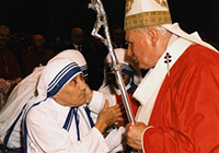Mother Teresa with Pope