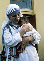 Mother Teresa with Baby