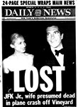 Newspaper article John F Kennedy Jr Lost